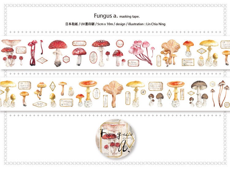 LCN Design Studio: Fungus Washi Tape Roll