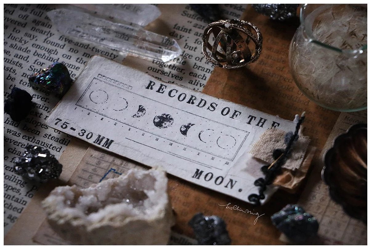 LCN Design Studio: Records of the Moon Metal Stamp