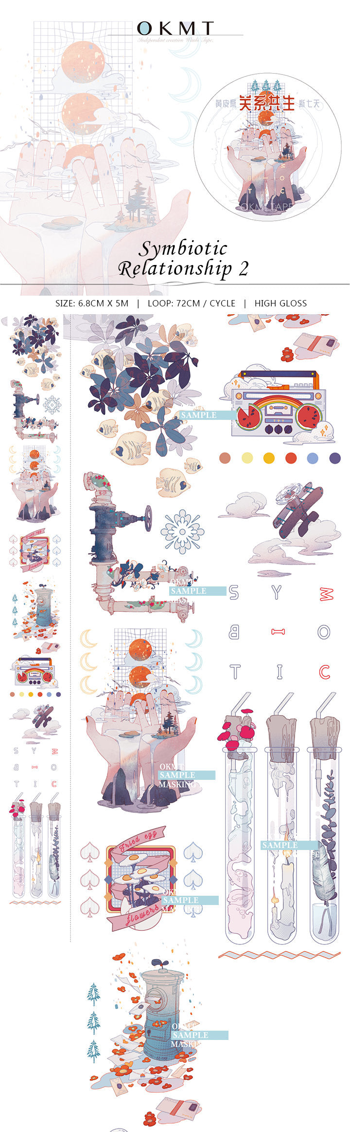 Wampisame Washi Tape: Symbiotic Relationship