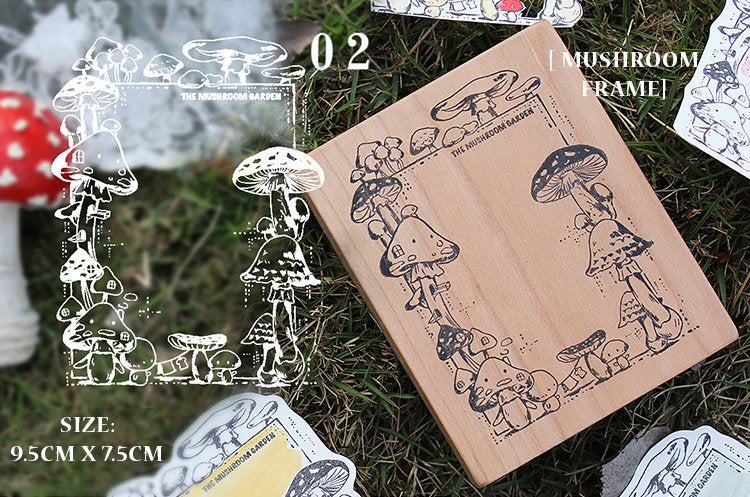 Botany Study Large Wooden Stamps