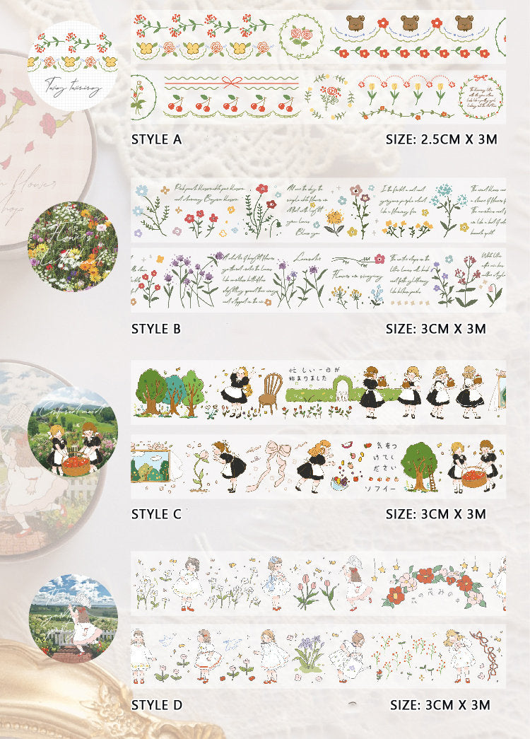 Picnic Garden Series Clear Tape