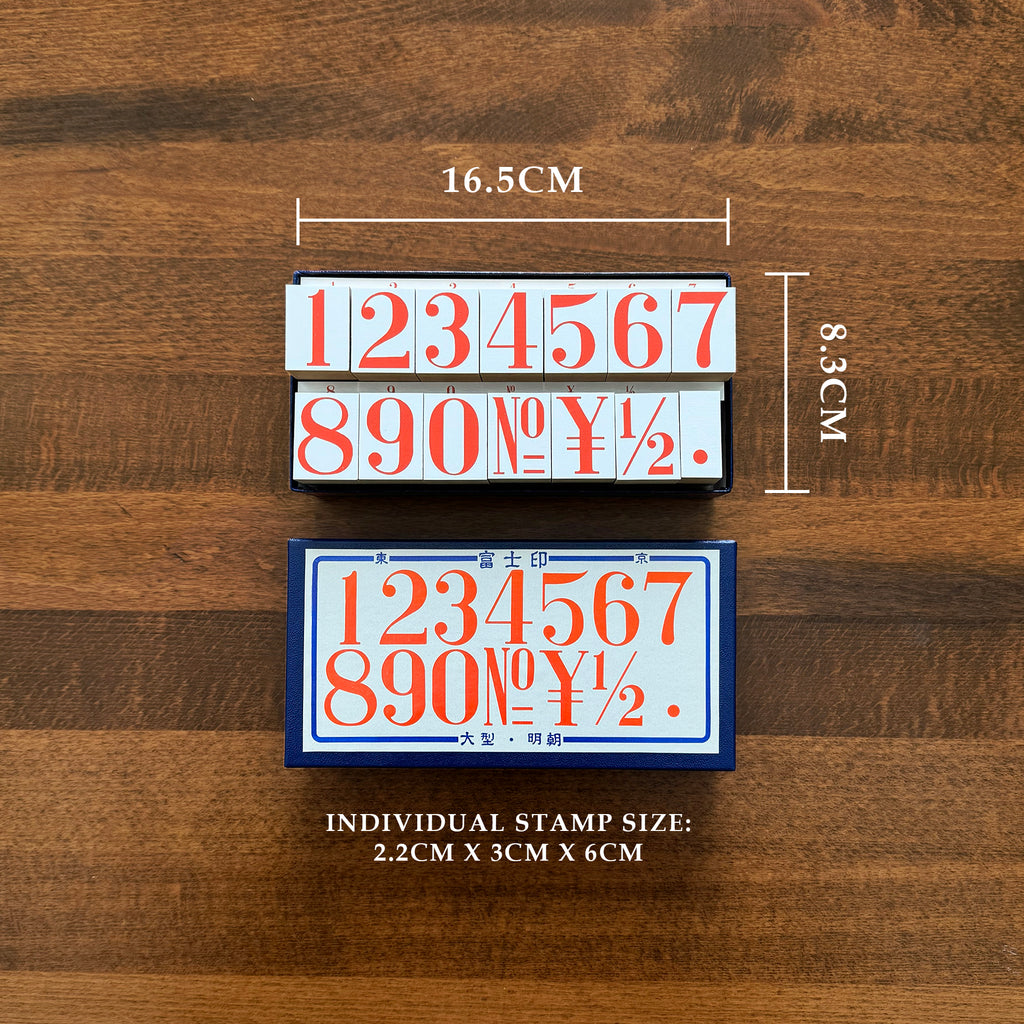 36 Sublo: Extra Large Numbers Stamp Set – Papergame
