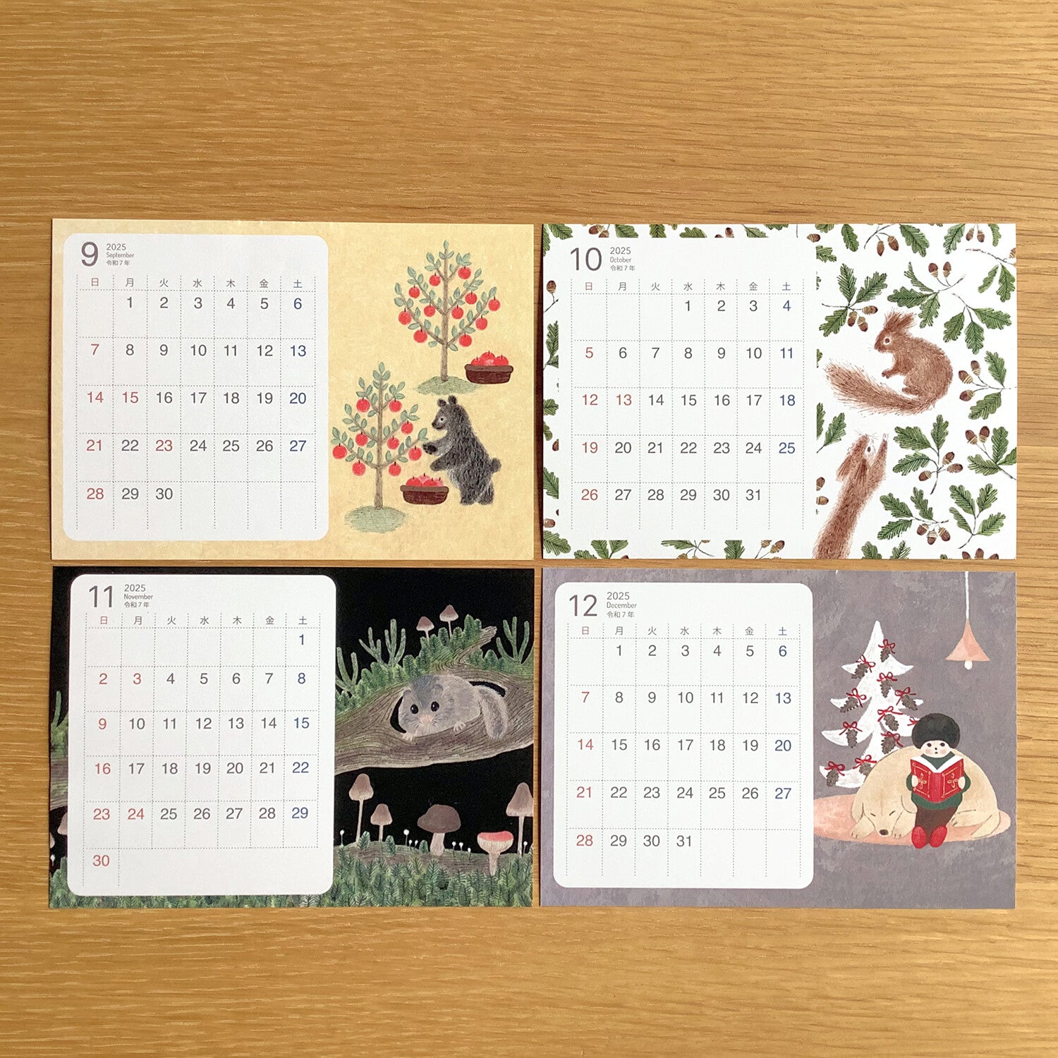 4Legs 2025 Calendar Cards: Animals