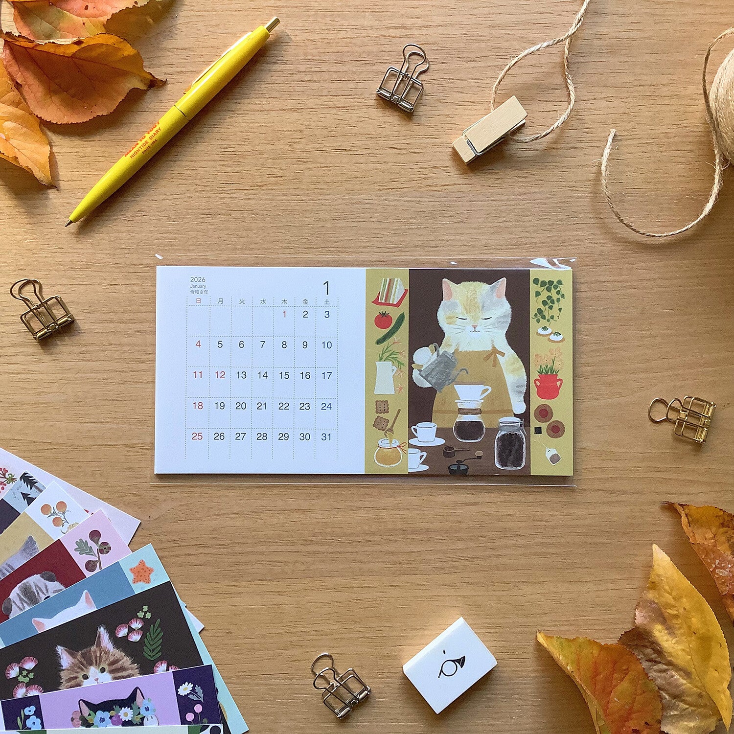 4Legs 2026 Calendar Cards: Cats