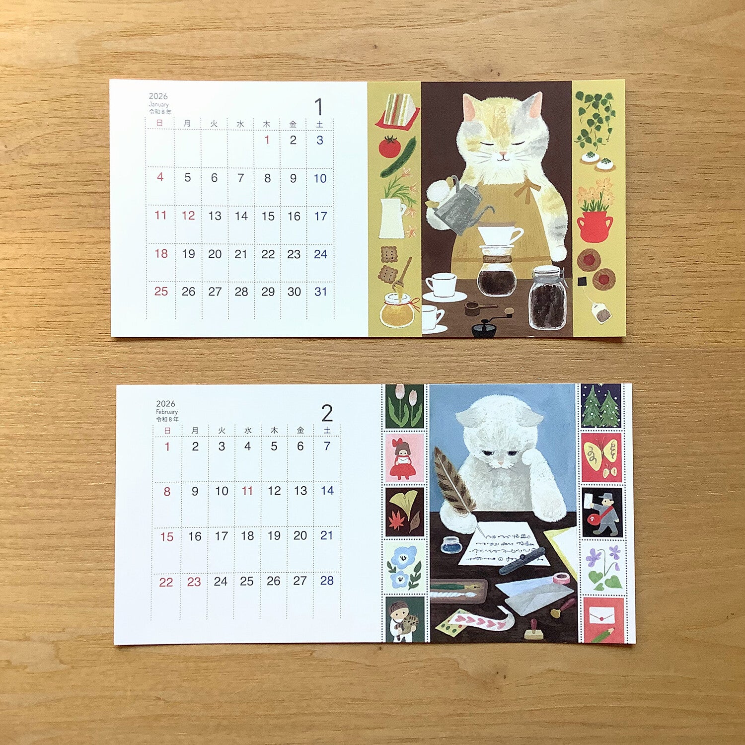 4Legs 2026 Calendar Cards: Cats