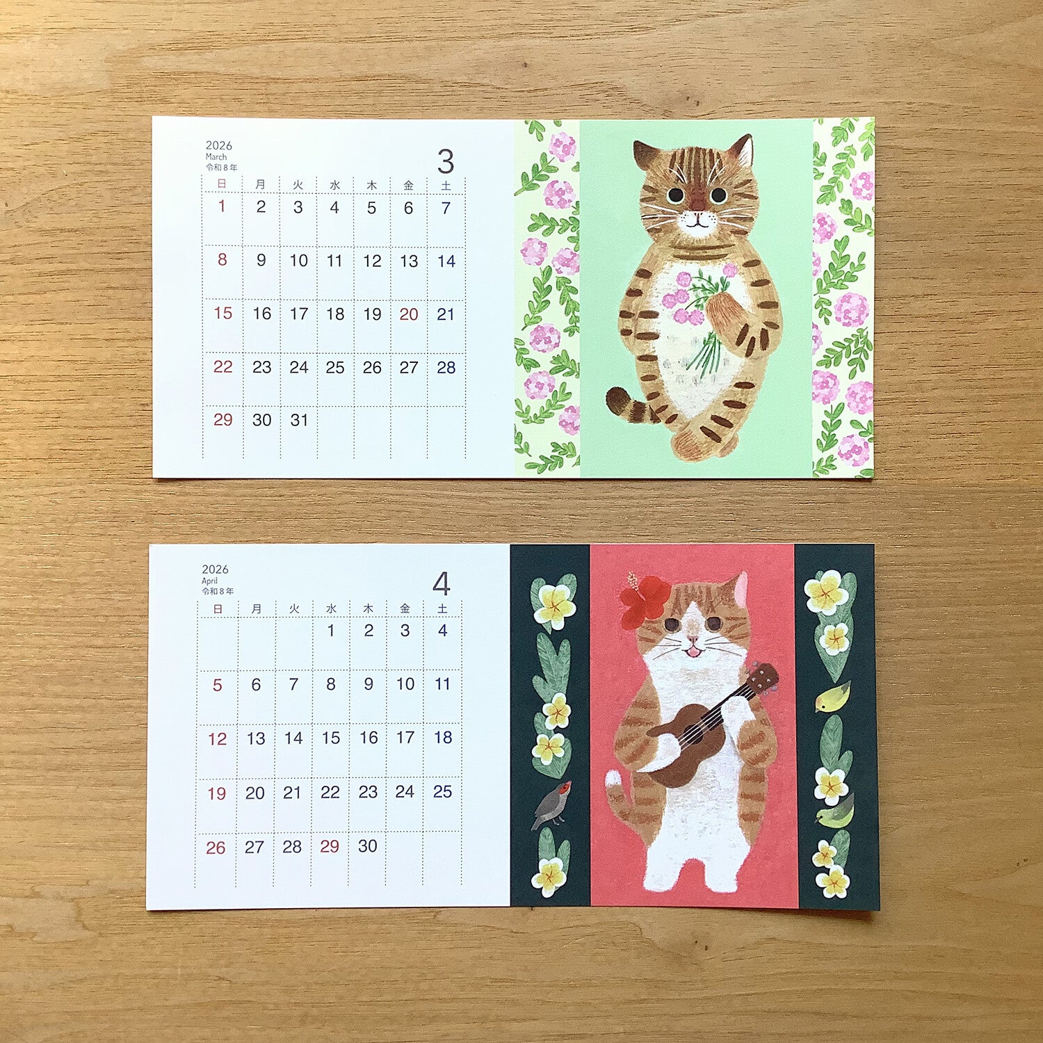 4Legs 2026 Calendar Cards: Cats