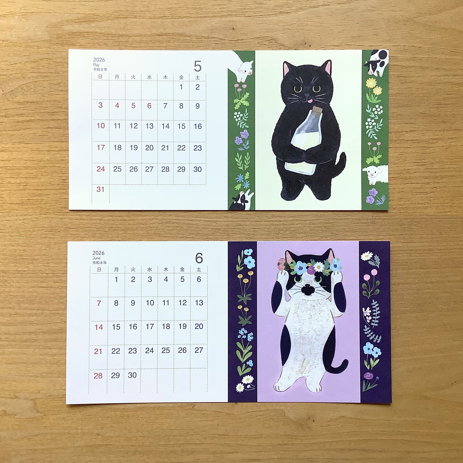 4Legs 2026 Calendar Cards: Cats