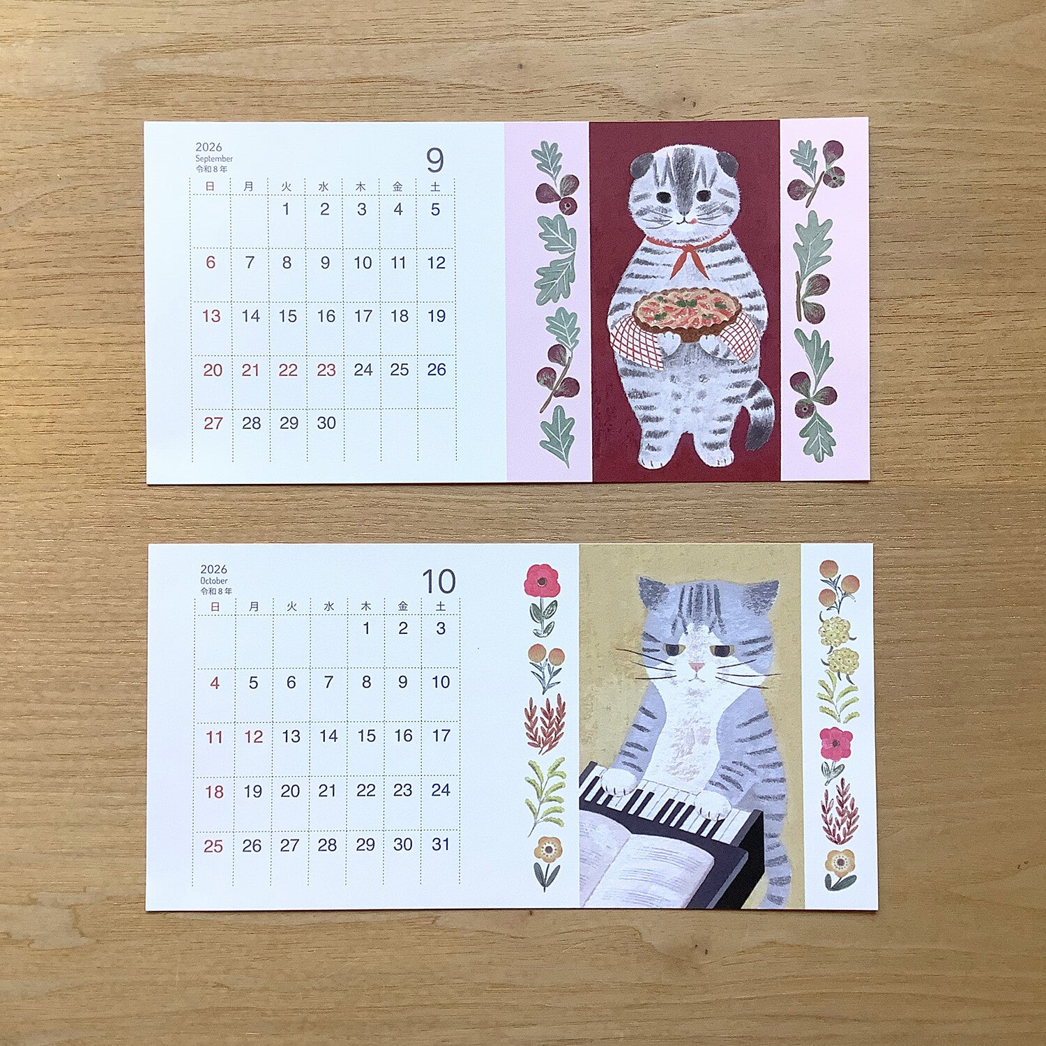4Legs 2026 Calendar Cards: Cats
