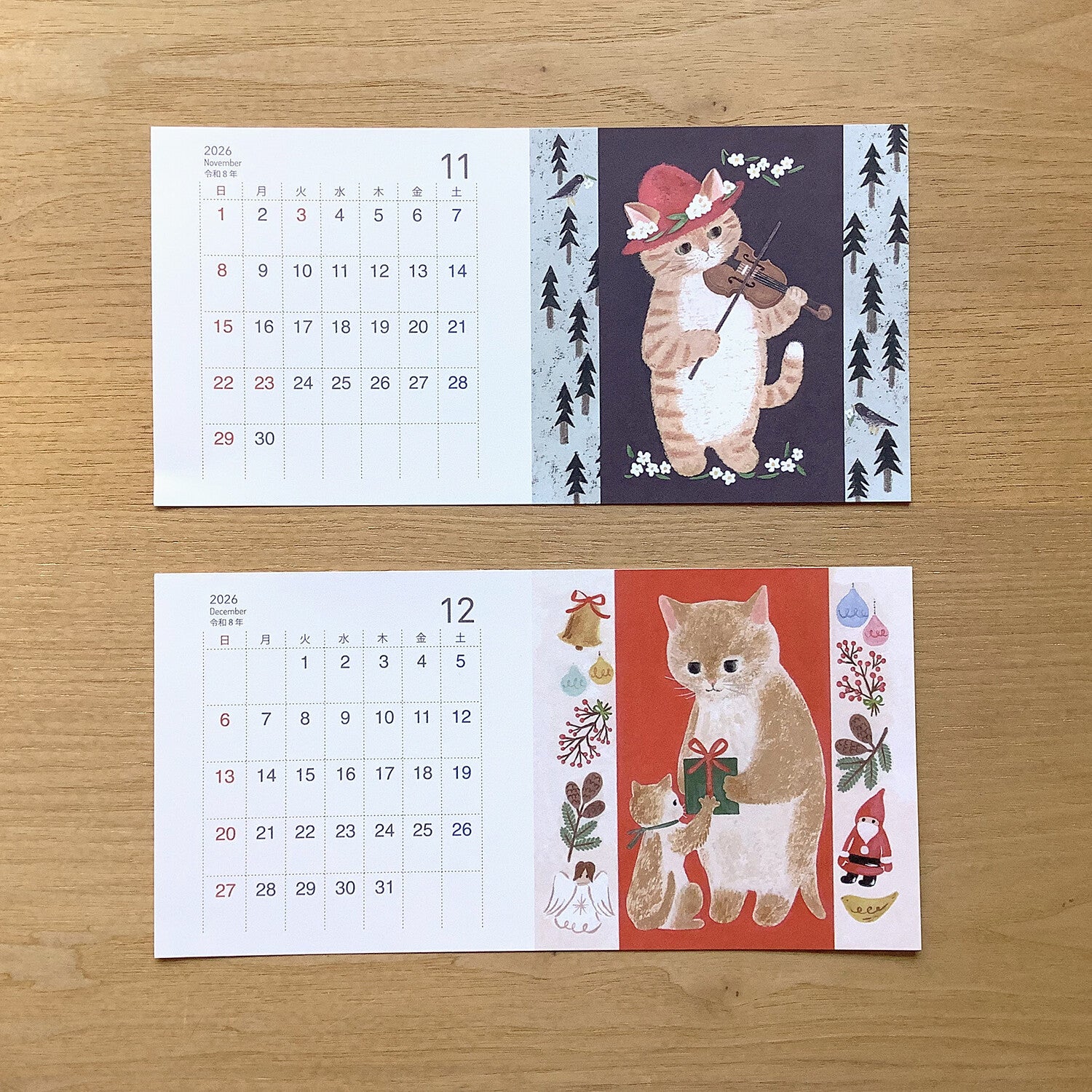 4Legs 2026 Calendar Cards: Cats