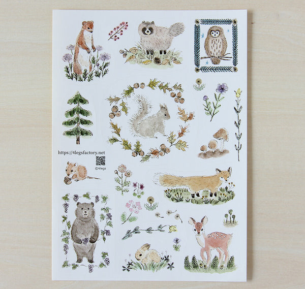 4Legs Sticker Sheet: Animals