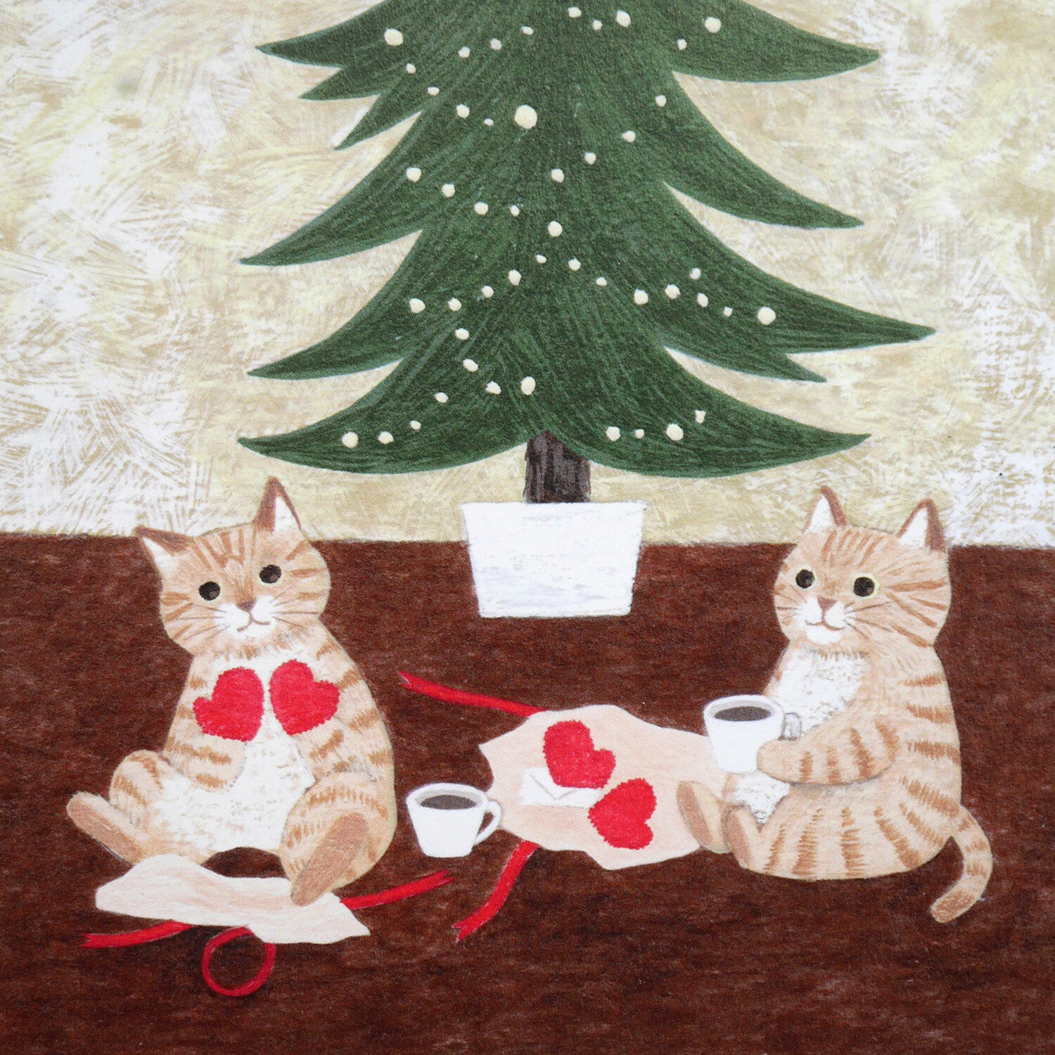 4Legs Postcard: Cat Brothers Christmas