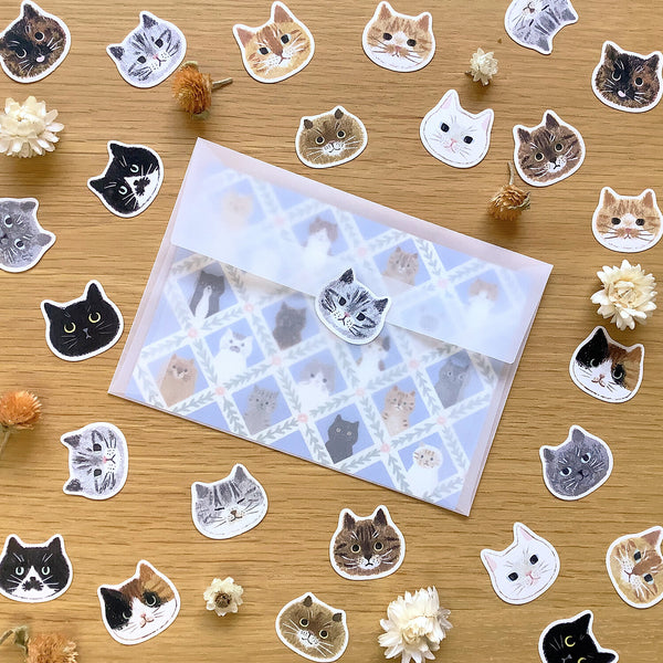 4Legs Sticker Pack: Cat Faces