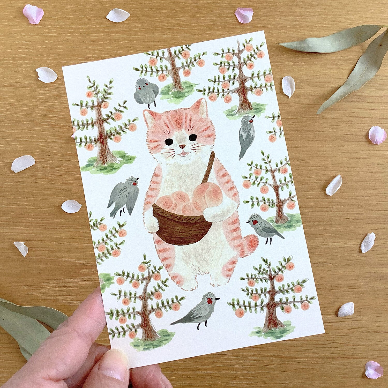 4Legs Postcard: Cat In A Picture Book #13 Momotora