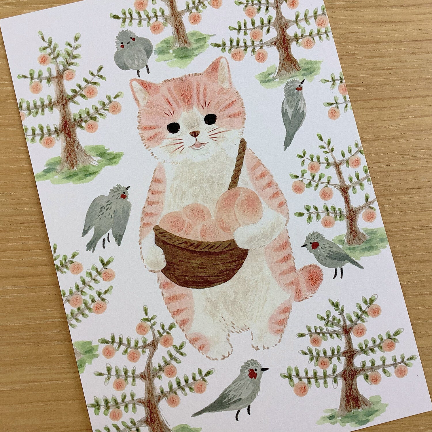 4Legs Postcard: Cat In A Picture Book #13 Momotora