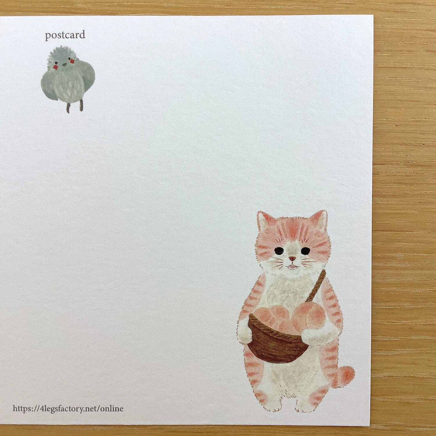 4Legs Postcard: Cat In A Picture Book #13 Momotora