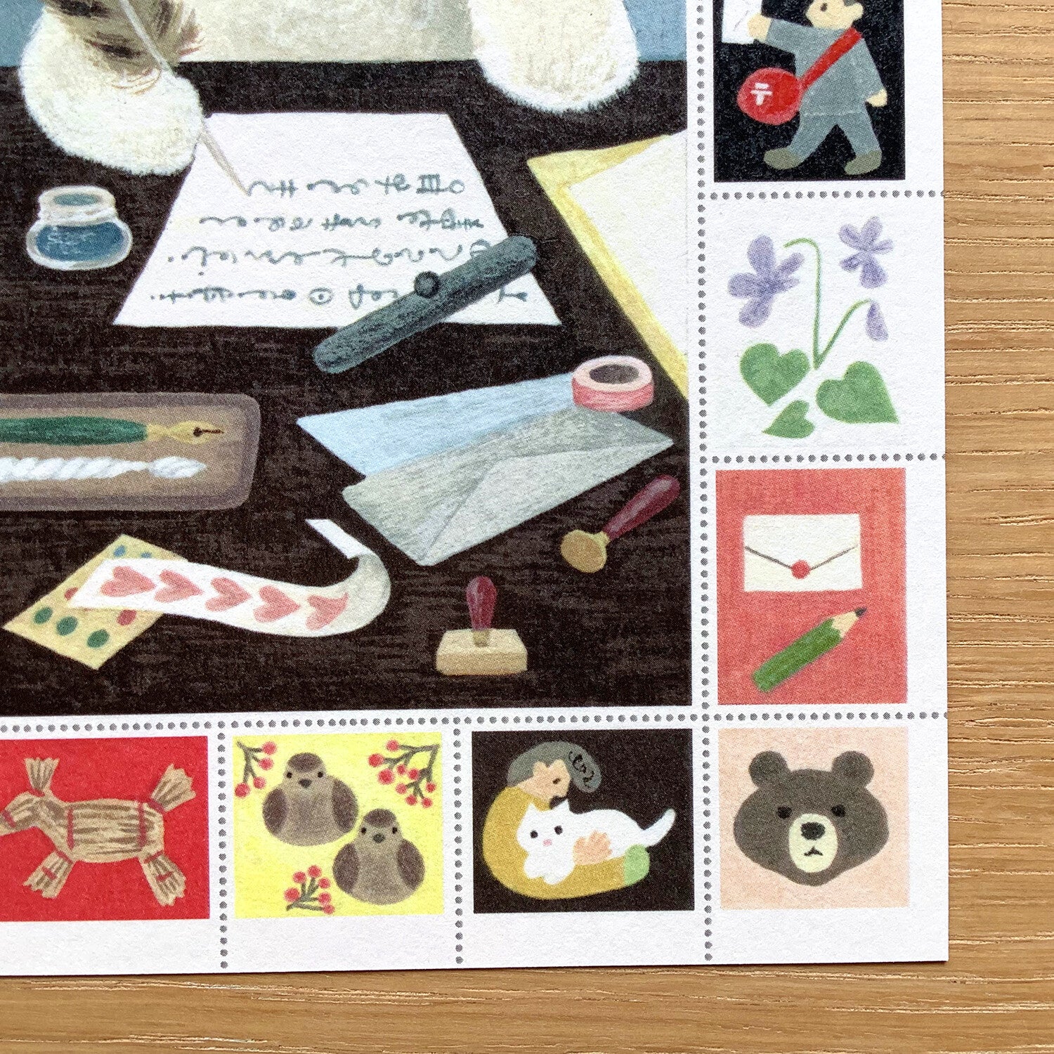 4Legs Postcard: Cat Writing A Letter