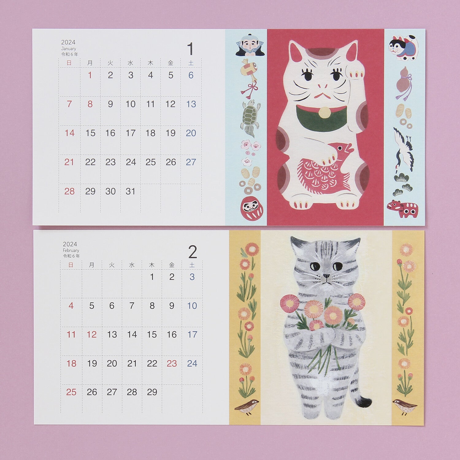 4Legs Calendar Cards: Cats