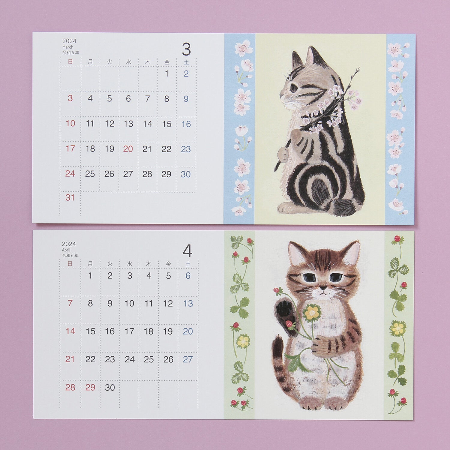 4Legs Calendar Cards: Cats