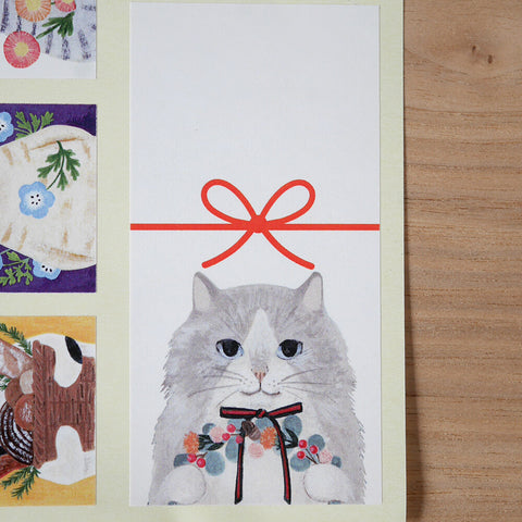 4Legs Sticker Sheet: Cats Gift Label