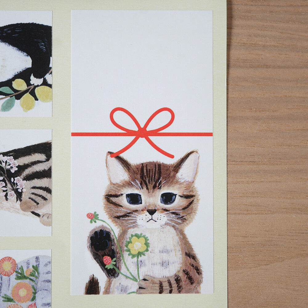 4Legs Sticker Sheet: Cats Gift Label