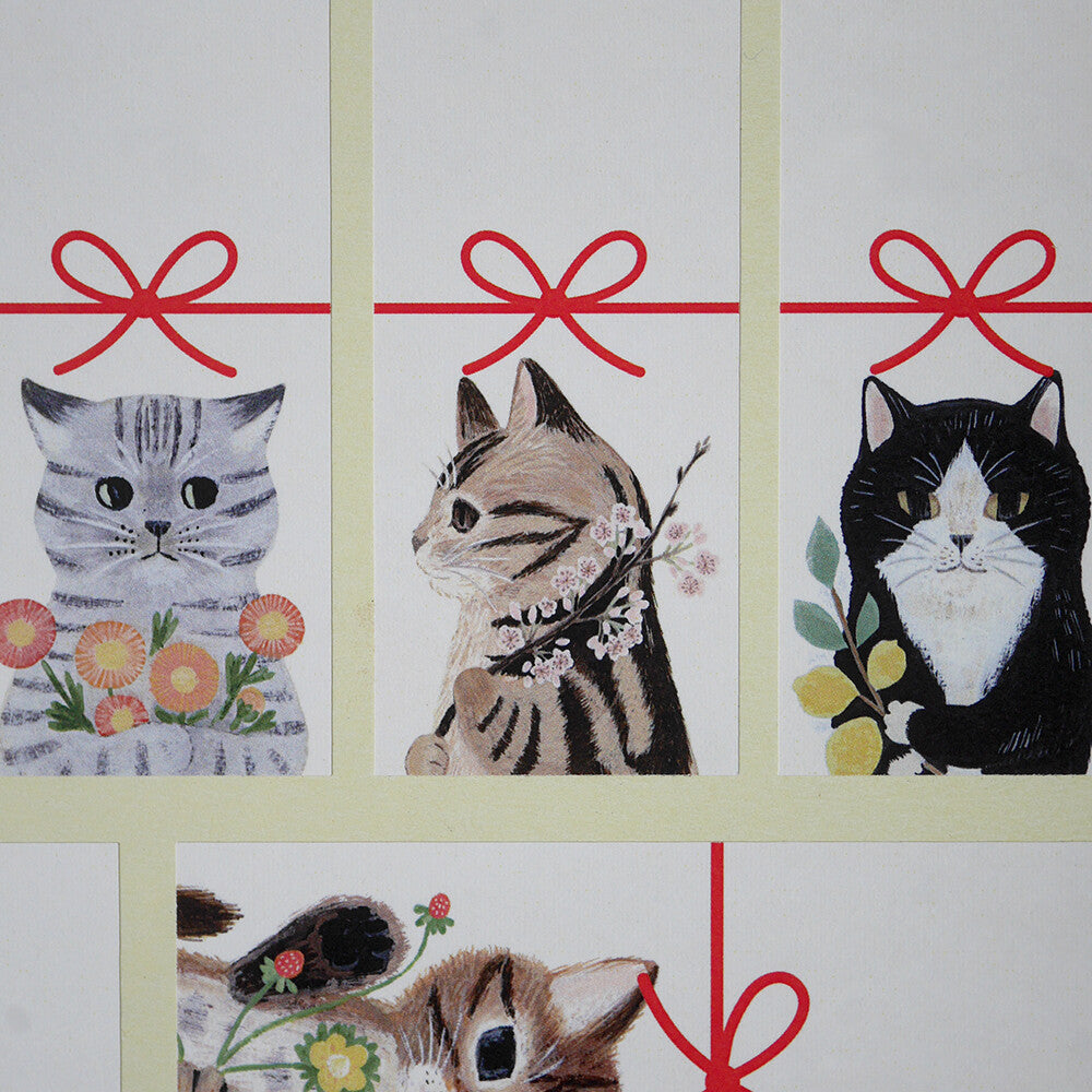 4Legs Sticker Sheet: Cats Gift Label