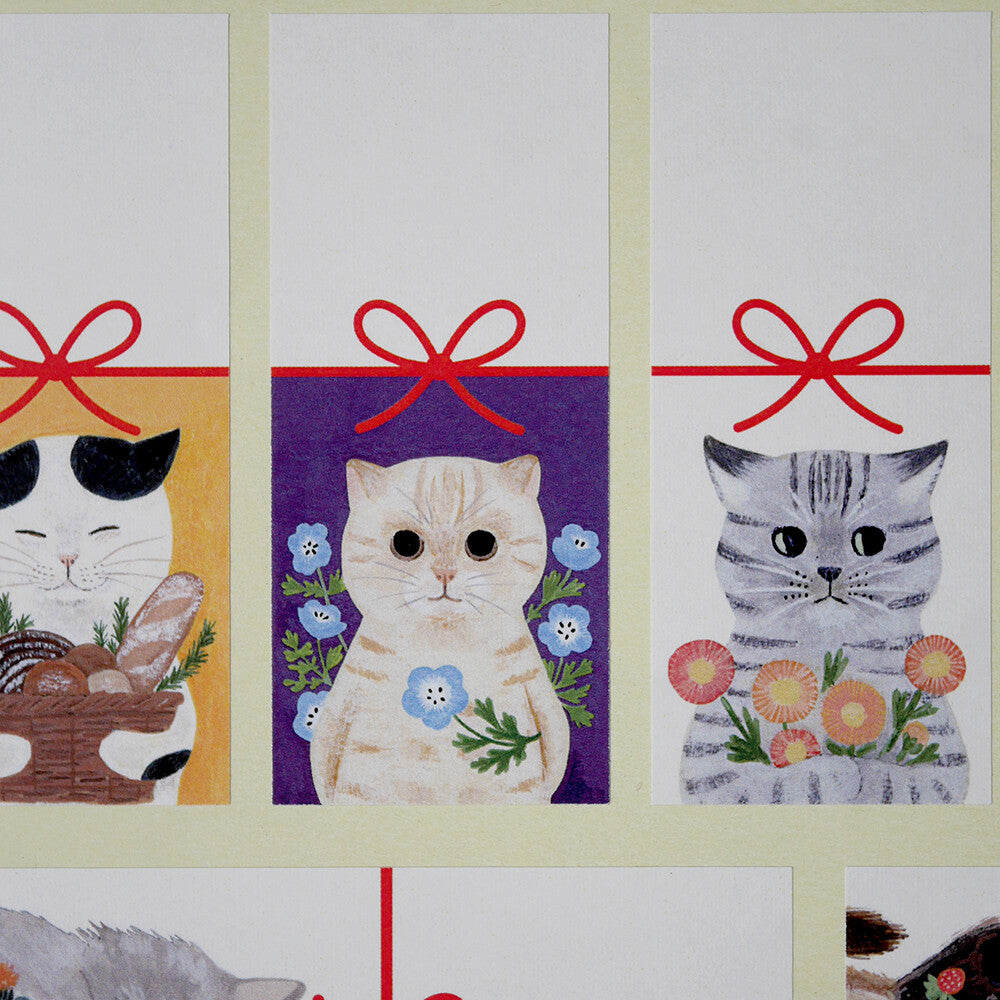 4Legs Sticker Sheet: Cats Gift Label