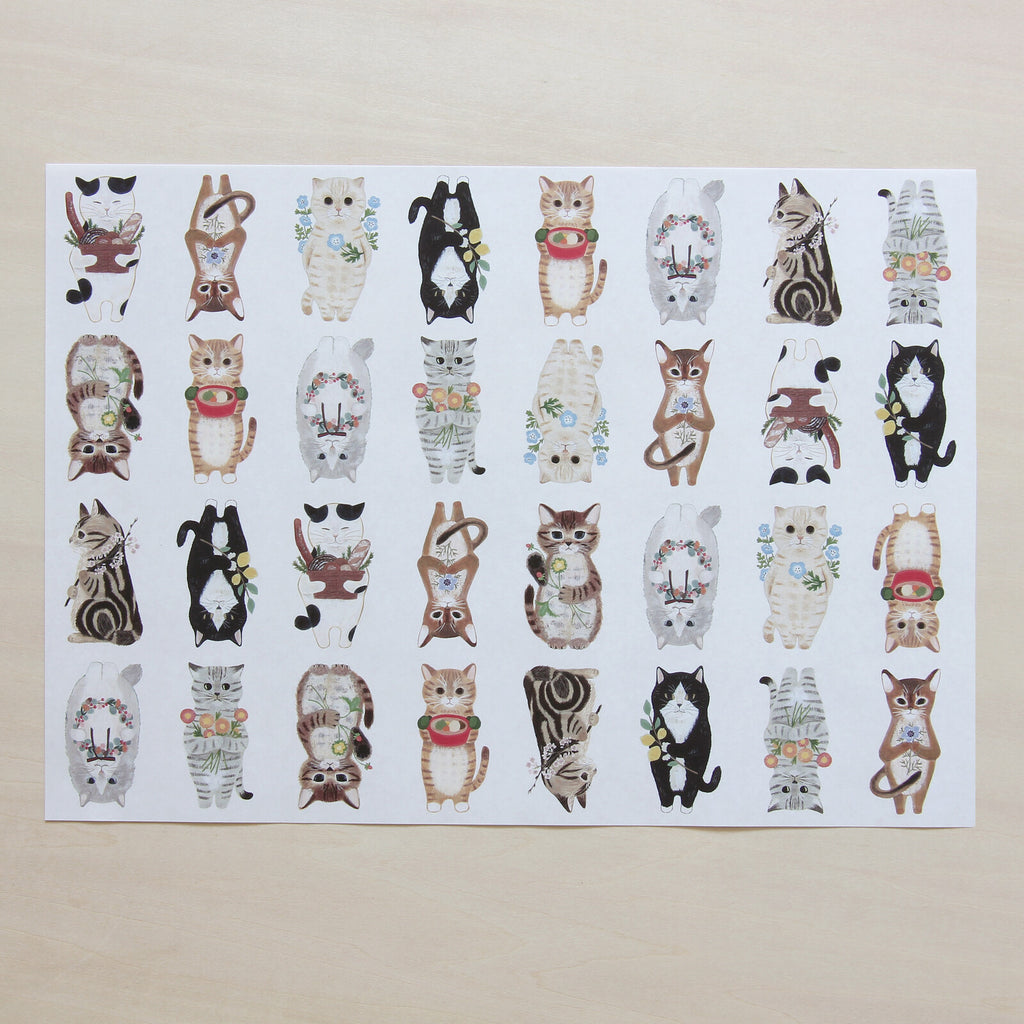 4Legs Wrapping Paper: Cats in a Picture Book