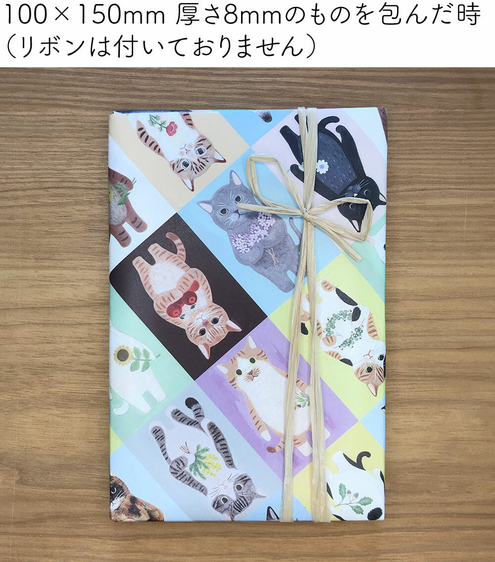 4Legs Wrapping Paper: Cats in a Picture Book (Color Block Version)