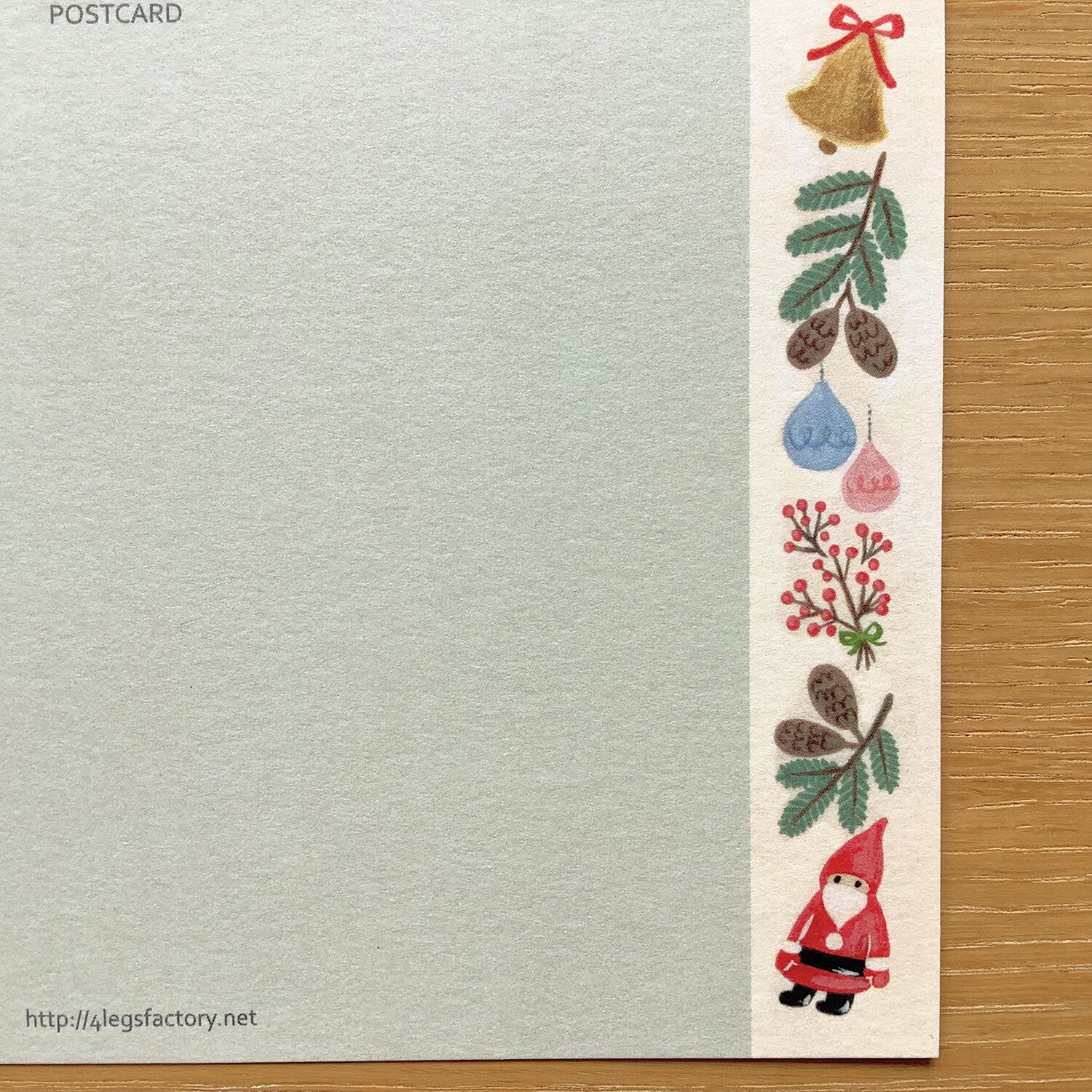 4Legs Postcard: Christmas Gift Giving Cat