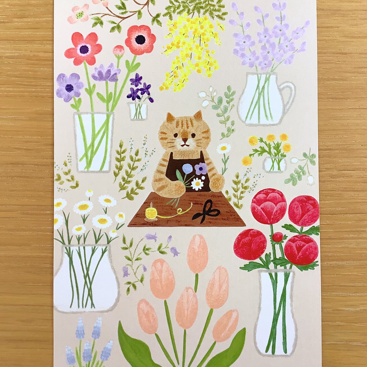 4Legs Postcard: Flower Shop Cat
