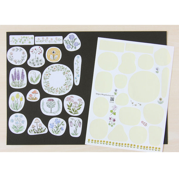 4Legs Sticker Sheet: Flowers