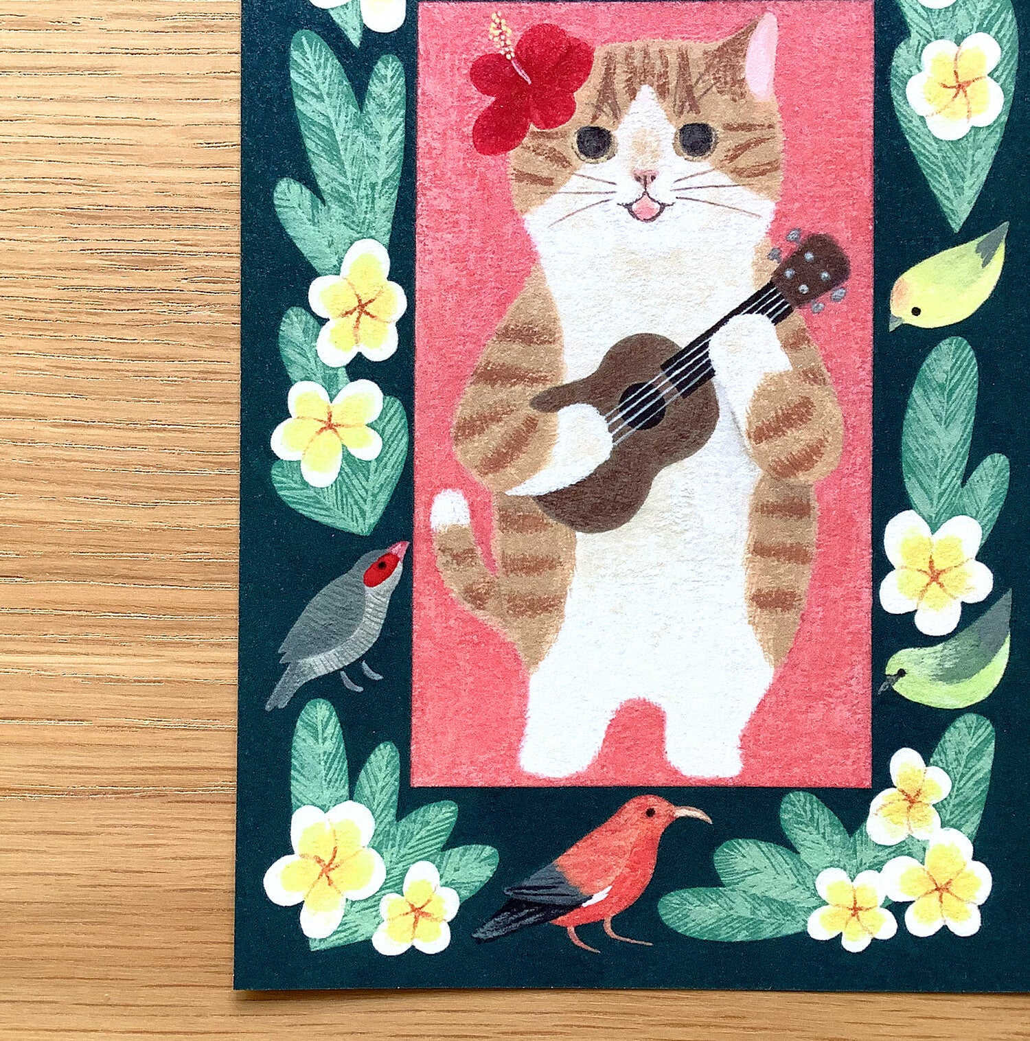 4Legs Postcard: Hawaiian Cat