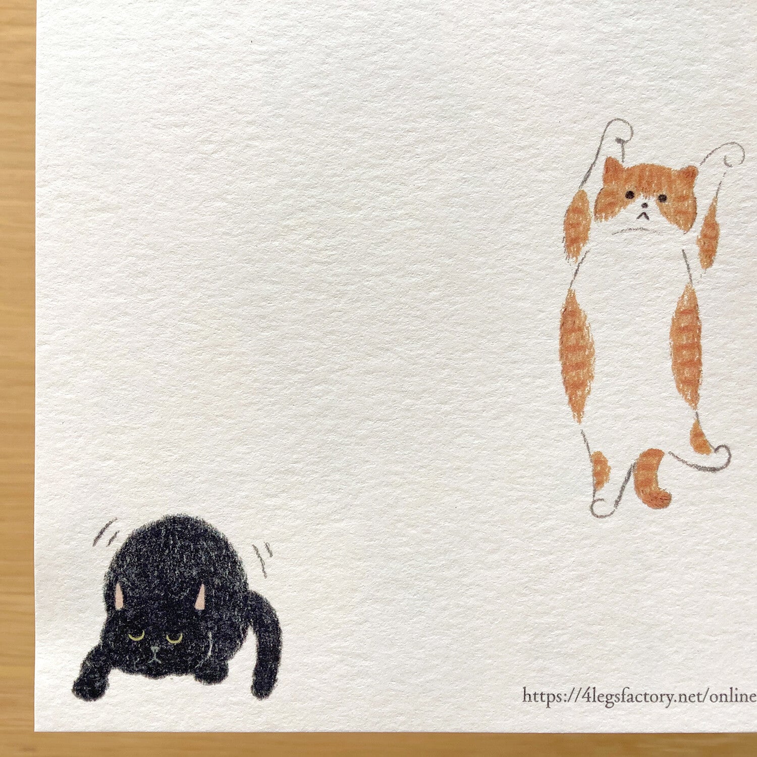 4Legs Postcard: I Love Cats