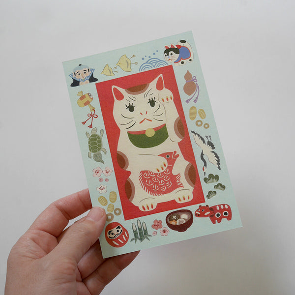 4Legs Postcard: Maneki Neko