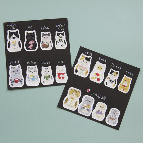 4Legs Sticker Sheet: Matryoshka Cats
