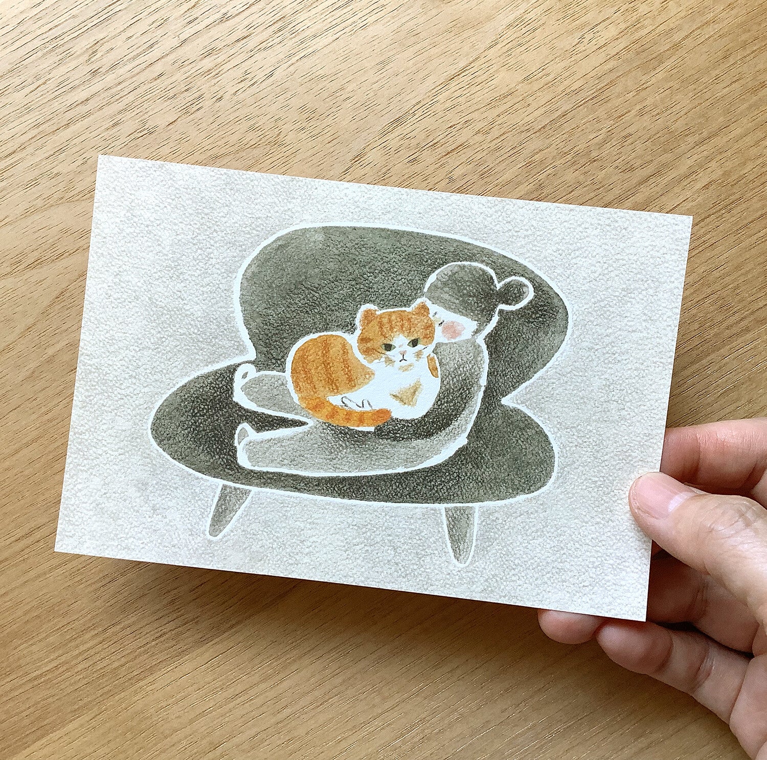 4Legs Postcard: Me and My Cat