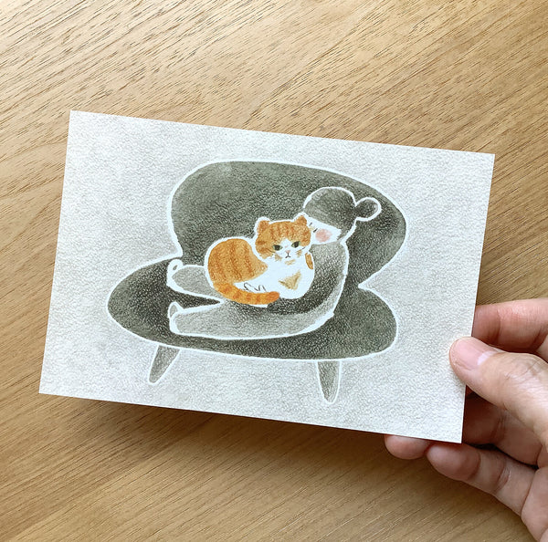 4Legs Postcard: Me and My Cat