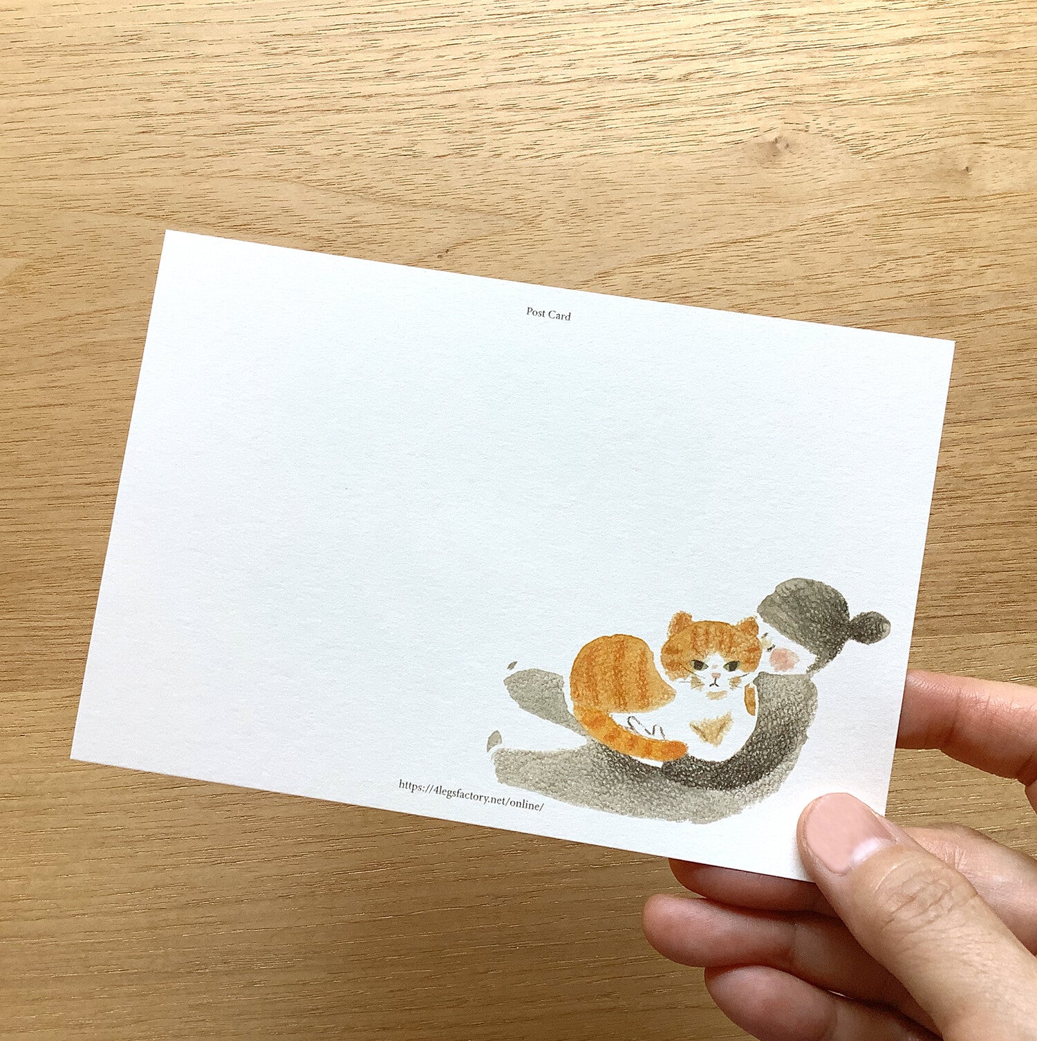 4Legs Postcard: Me and My Cat