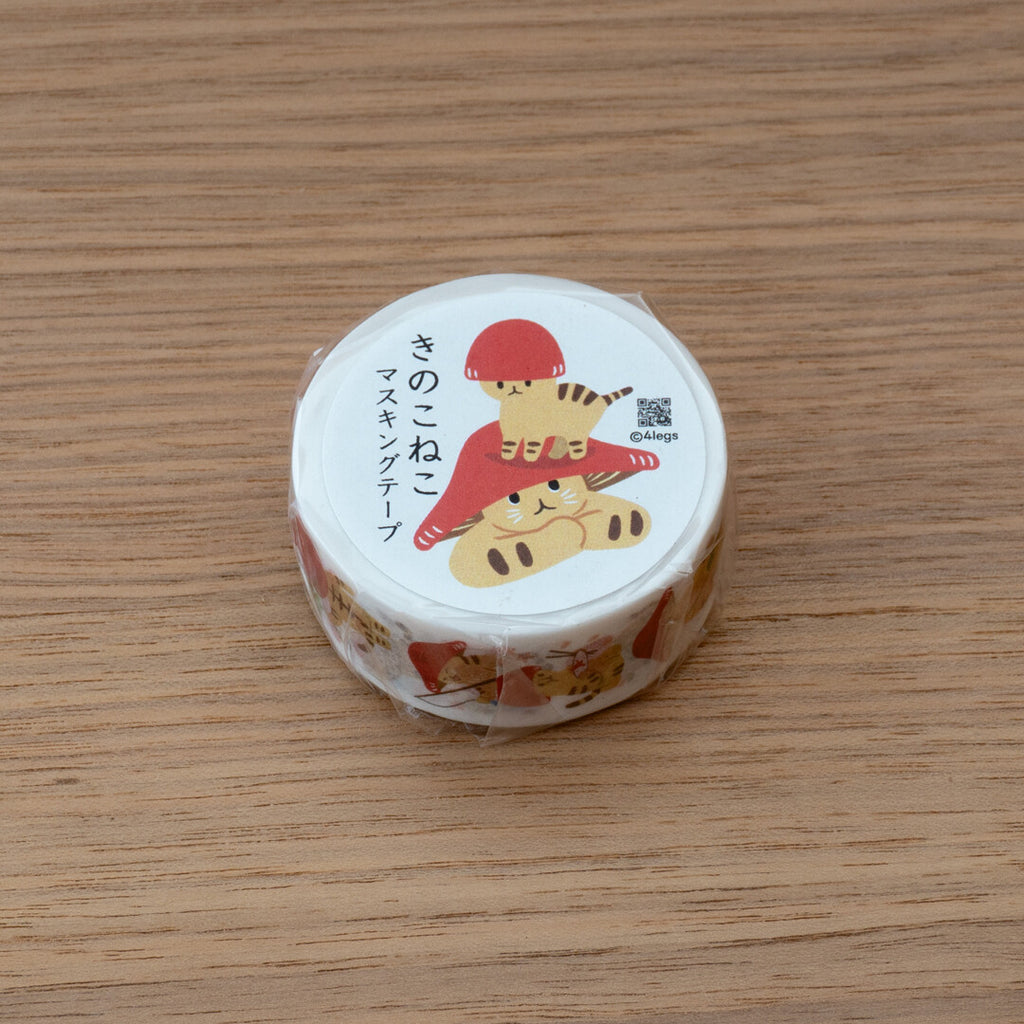 4Legs Washi Tape: Mushroom Cats