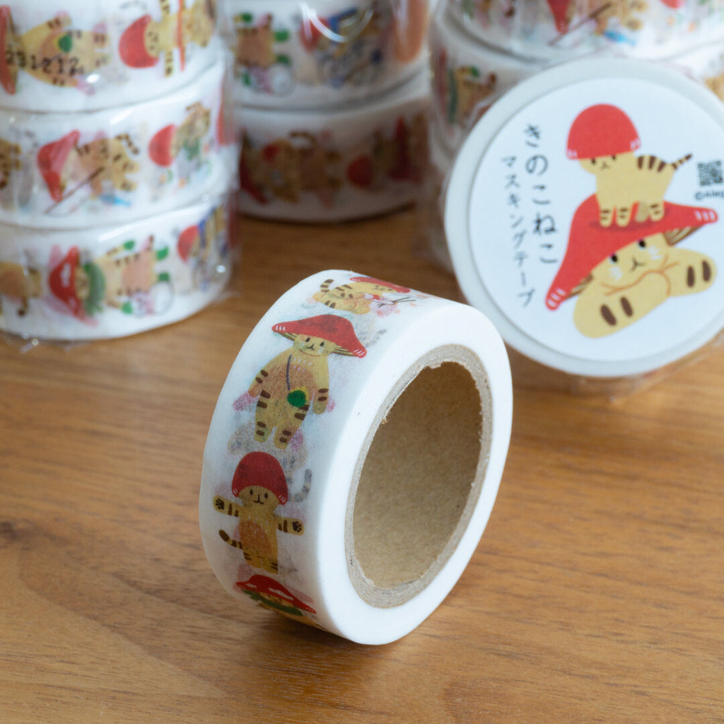 4Legs Washi Tape: Mushroom Cats