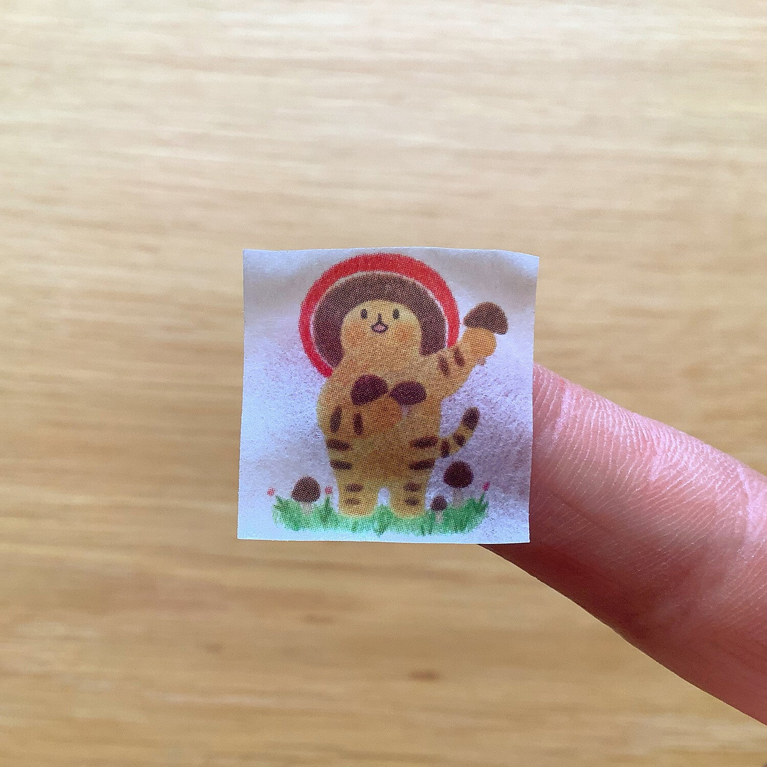 4Legs Washi Tape: Mushroom Cat 2