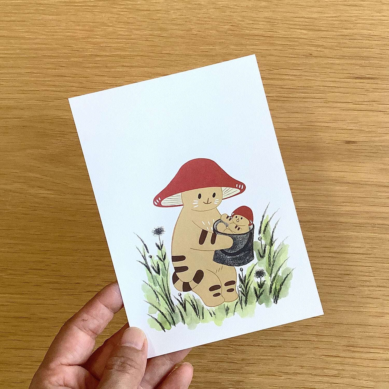 4Legs Letter Paper: Mushroom Cats