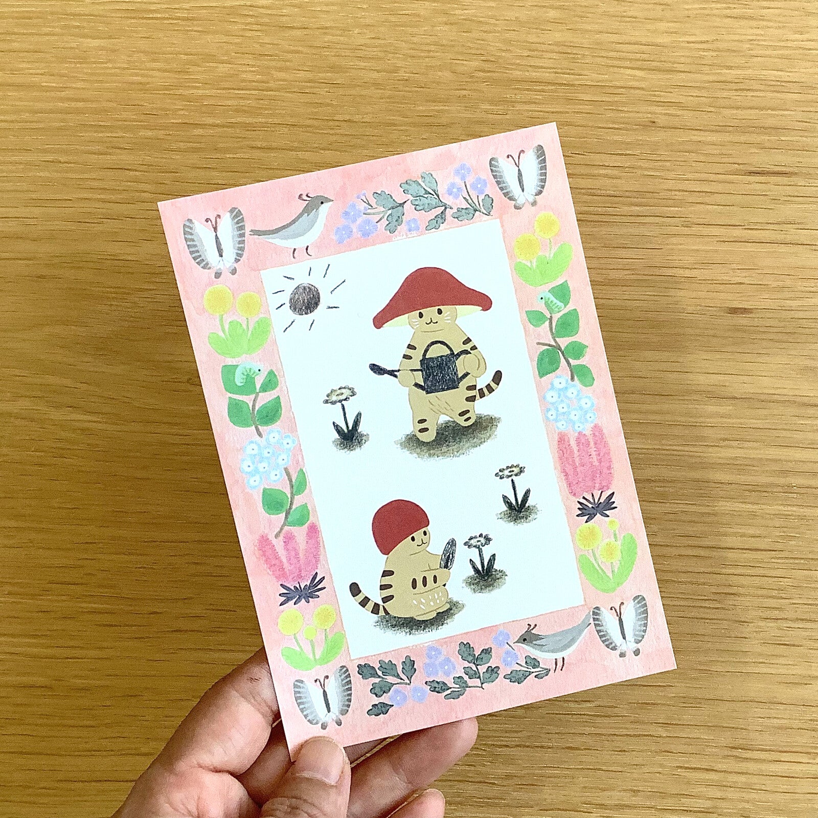 4Legs Letter Paper: Mushroom Cats