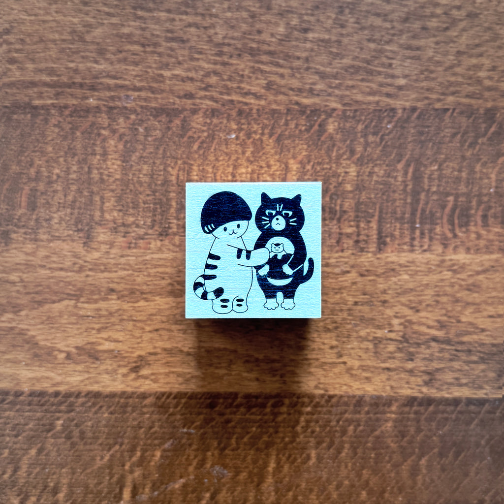 4Legs Rubber Stamp: Cat Friend