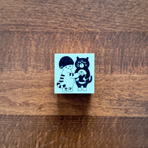 4Legs Rubber Stamp: Cat Friend