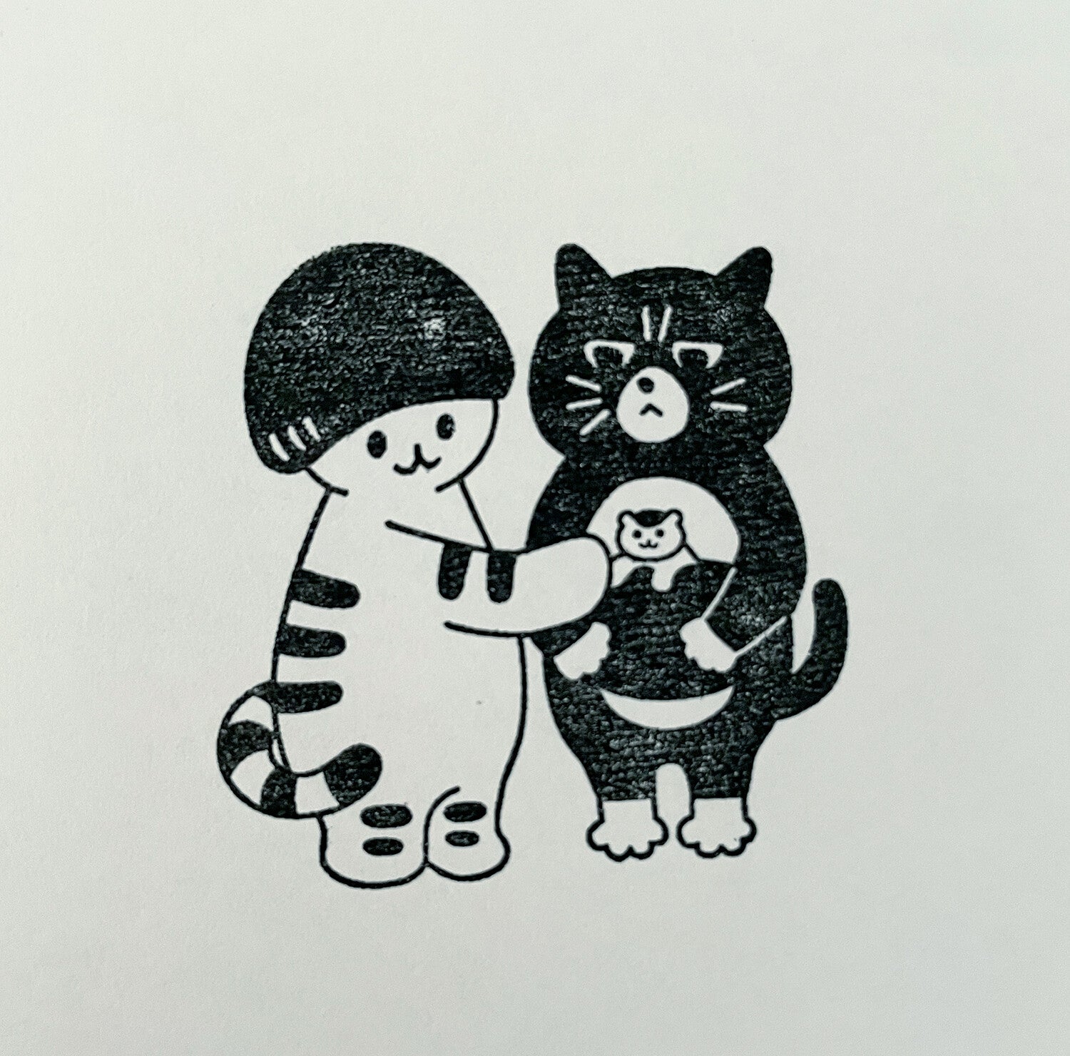 4Legs Rubber Stamp: Cat Friend