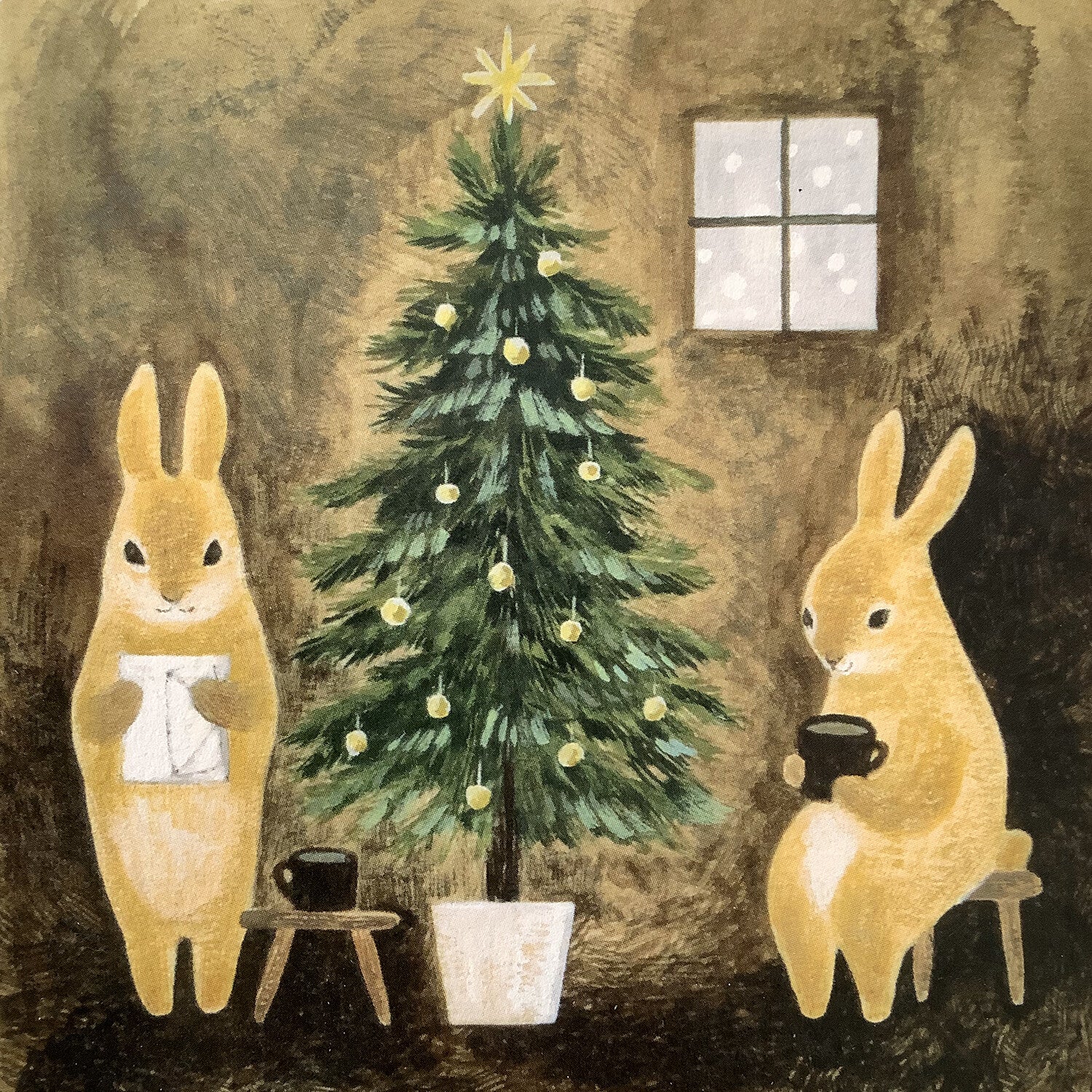 4Legs Postcard: Rabbit Christmas – Papergame