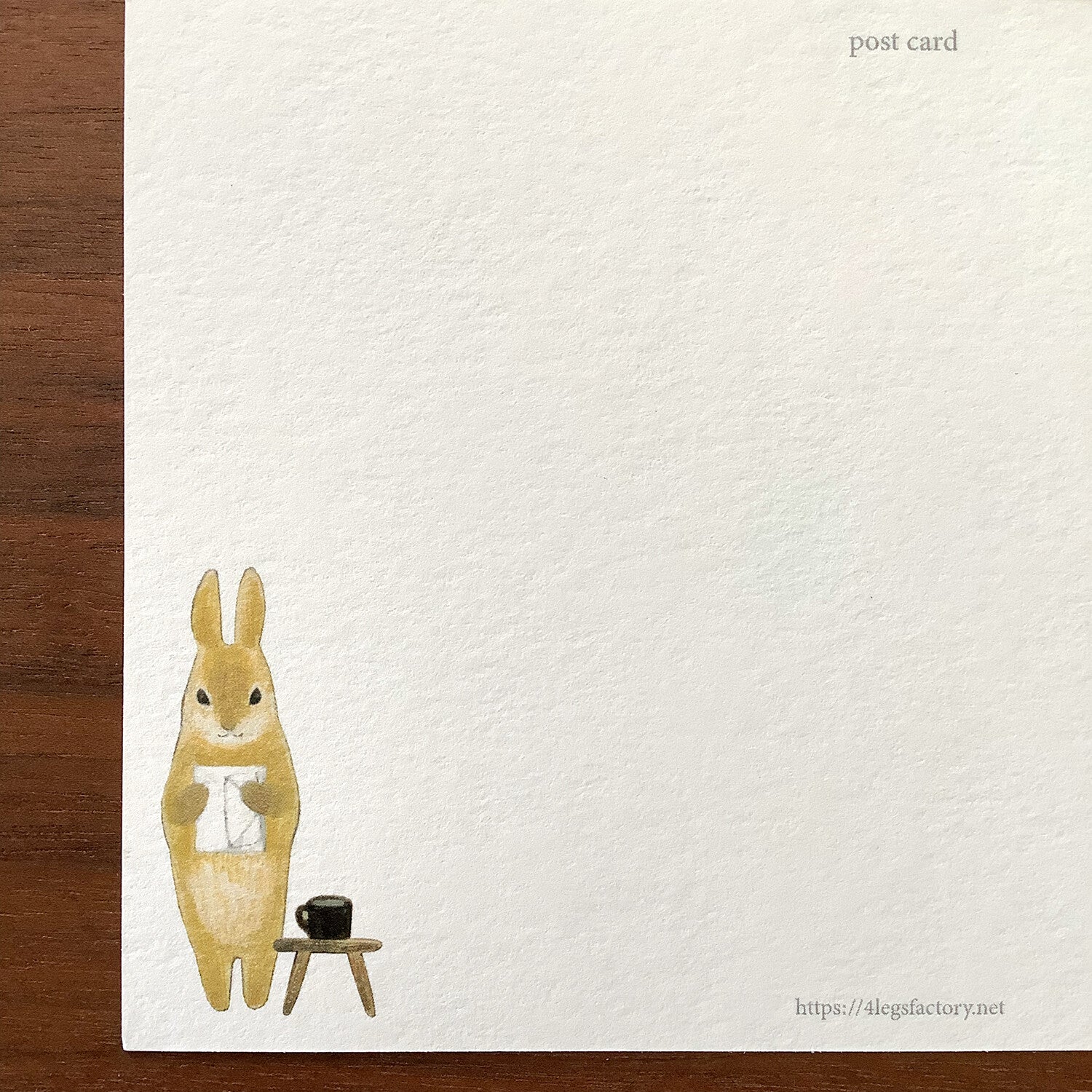 4Legs Postcard: Rabbit Christmas