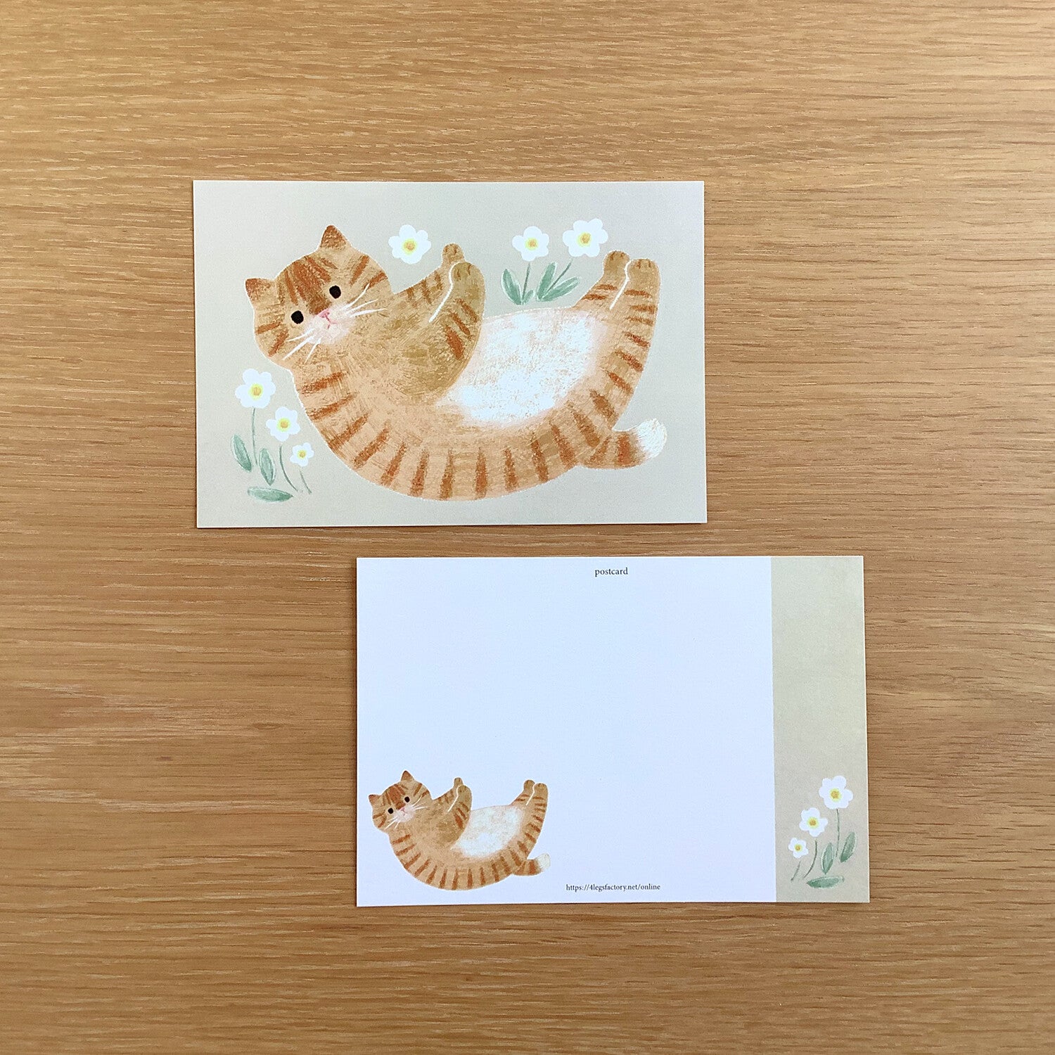 4Legs Postcard: Rub My Belly