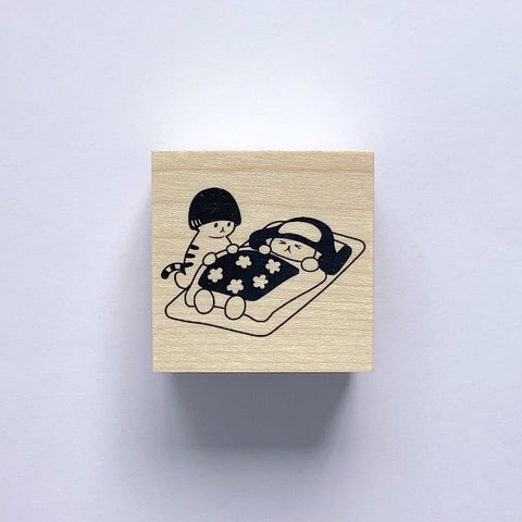 4Legs Rubber Stamp: Caught A Cold